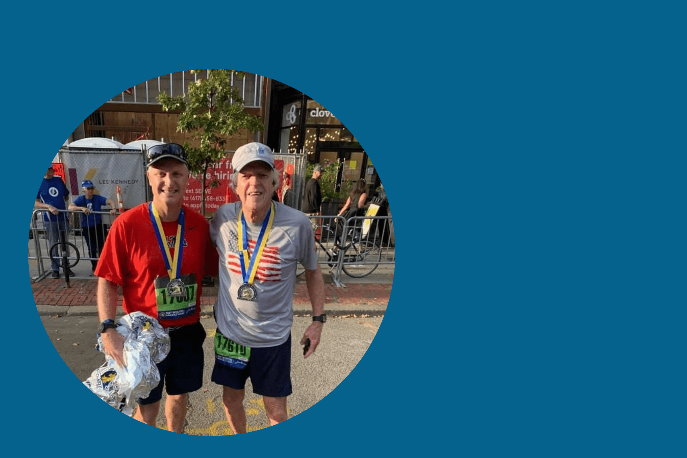 Stride by stride, father and son run for Horizons For Homeless Children